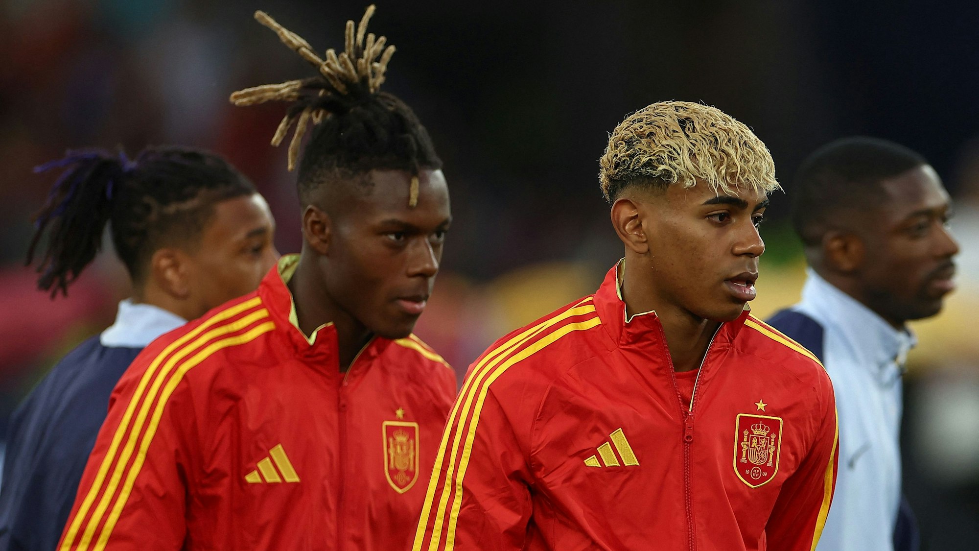 Nico Williams und Lamine Yamal Seite an Seite im spanischen Nationalteam.