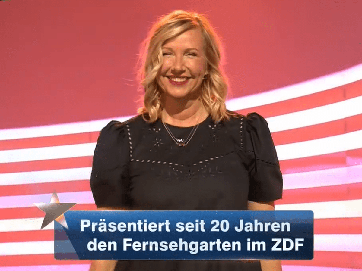 Andrea Kiewel bei der ZDF-Show „Der Quiz-Champion“.