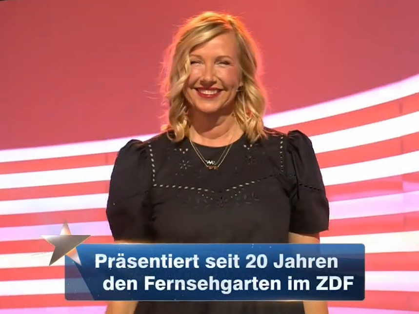 Andrea Kiewel bei der ZDF-Show „Der Quiz-Champion“.