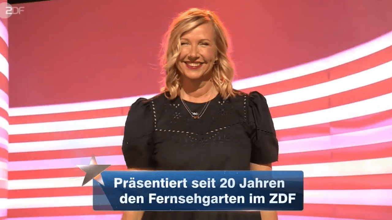 Andrea Kiewel bei der ZDF-Show „Der Quiz-Champion“.