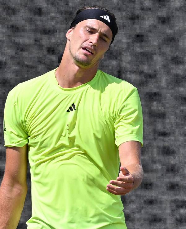 Alexander Zverev unzufrieden.