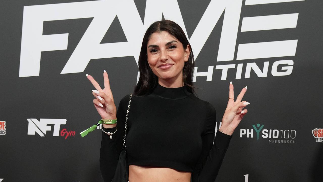 Yeliz Koc bei einem Box-Event in Bonn.