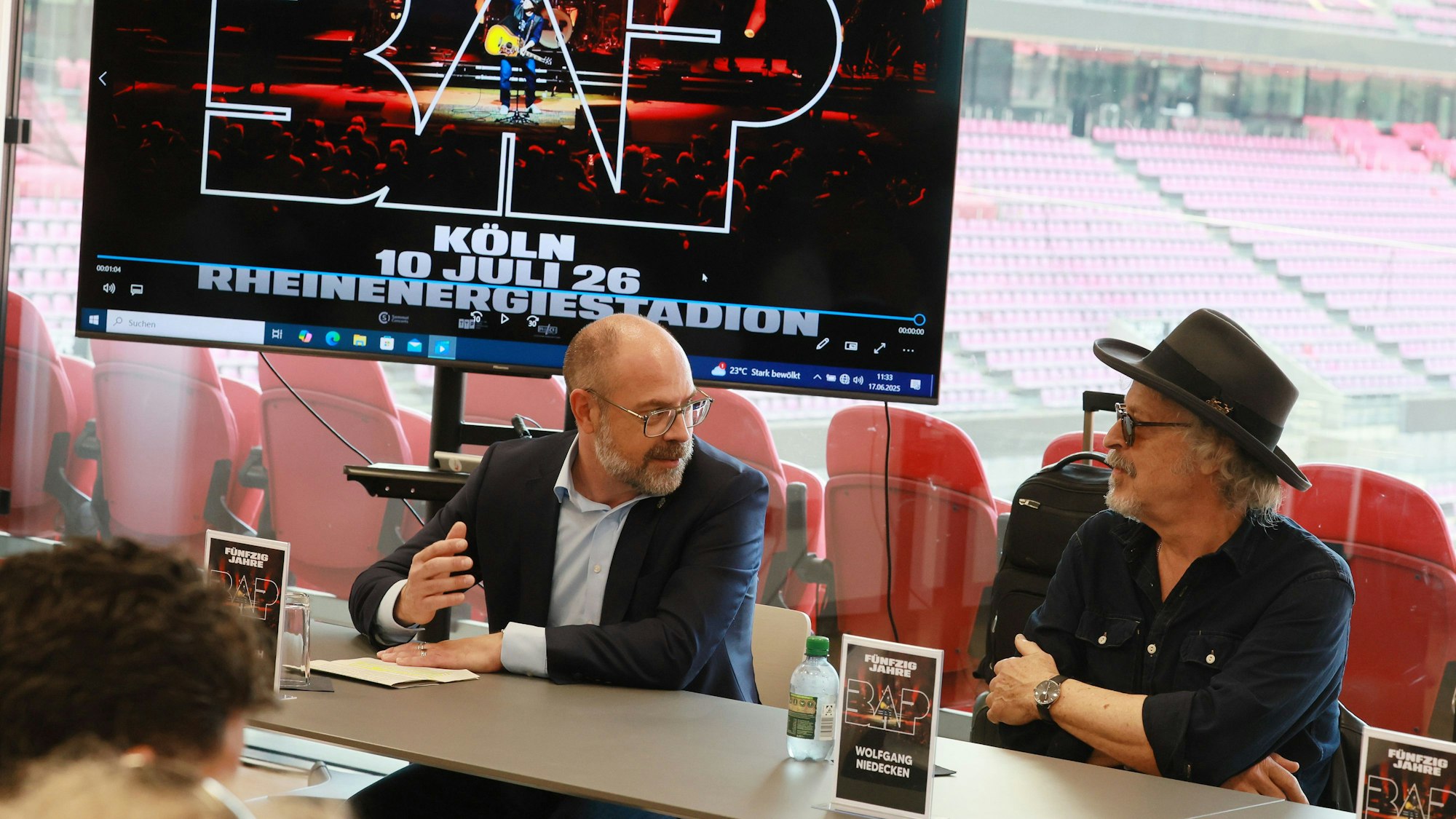 Pressekonferenz mit Wolfgang Niedecken und Lutz Wingerath.