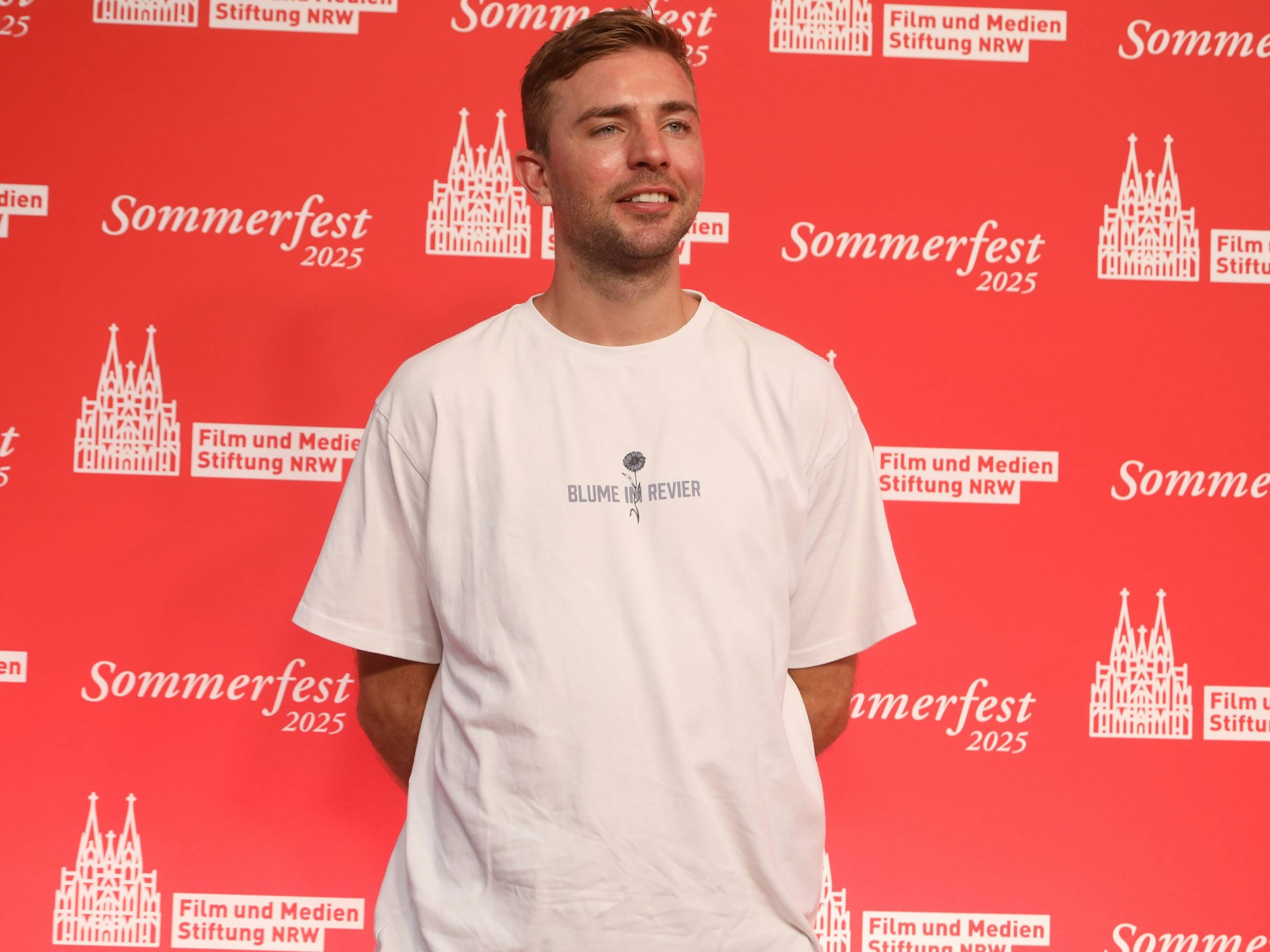 Christoph Kramer beim Sommerfest der Film- und Medienstiftung NRW.