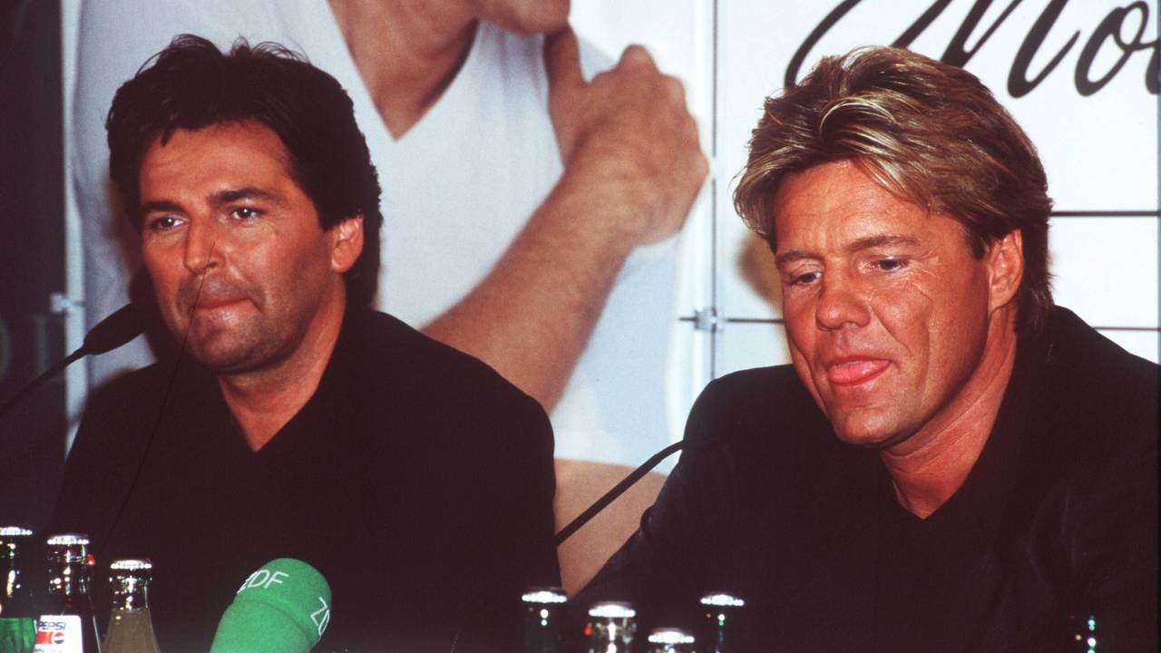Thomas Anders und Dieter Bohlen bei einer Veranstaltung 1998.