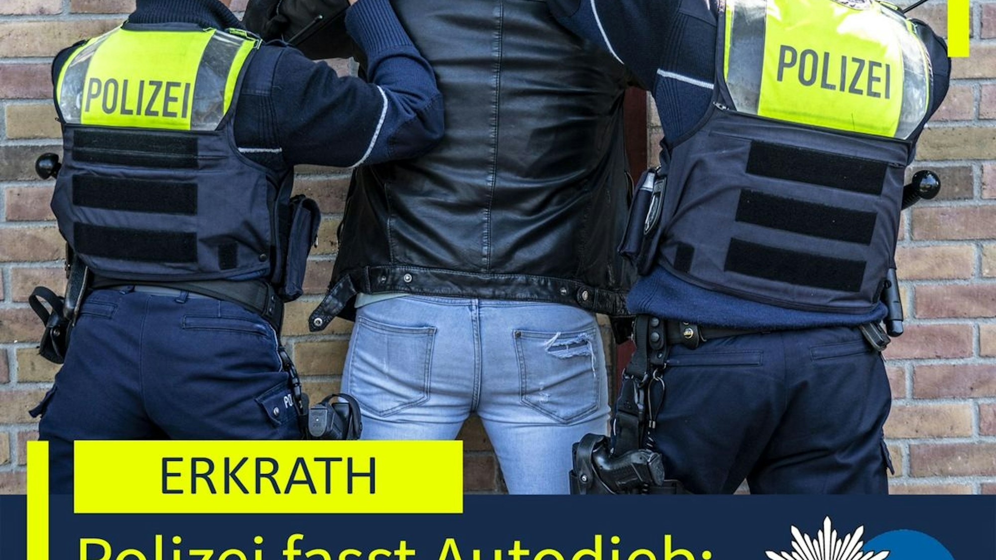 Ein 40-jähriger Autodieb wurde nach einer Verfolgungsjagd in Erkrath festgenommen.