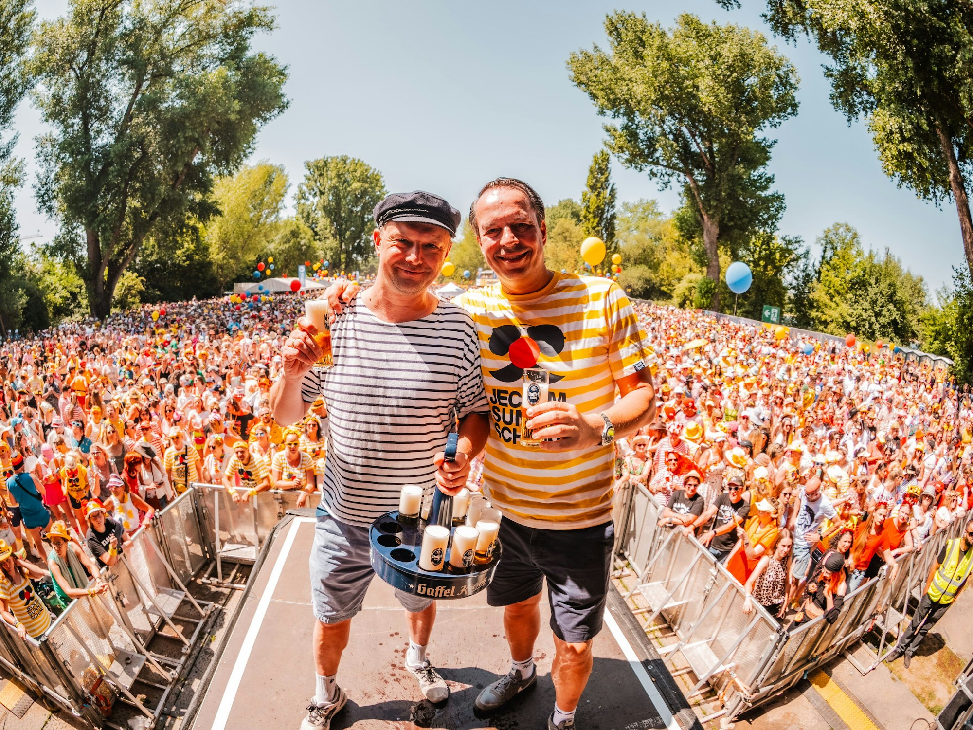 Jochen Gasser mit Heinrich Becker.