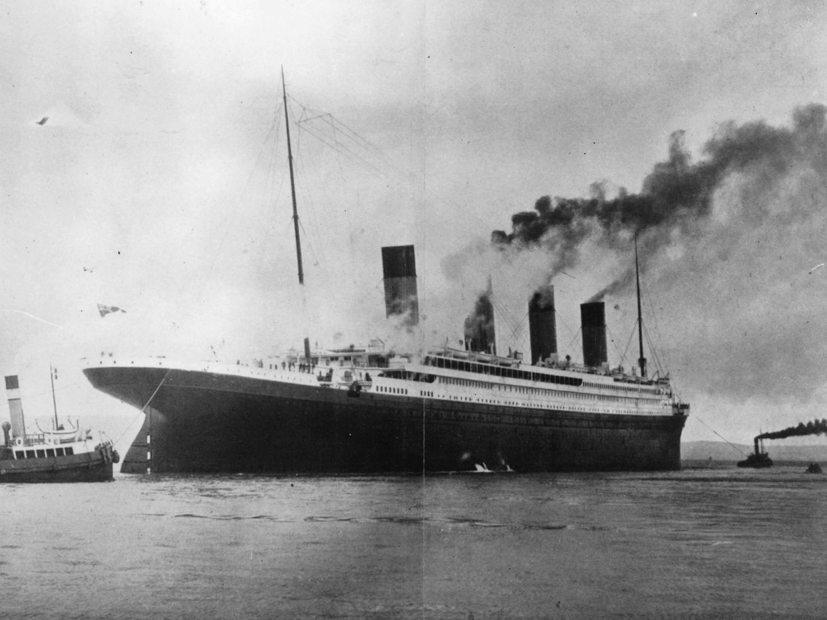 Die Aufnahme zeigt die Titanic im Jahr 1912 vor ihrem Untergang. (Bild: Topical Press Agency)