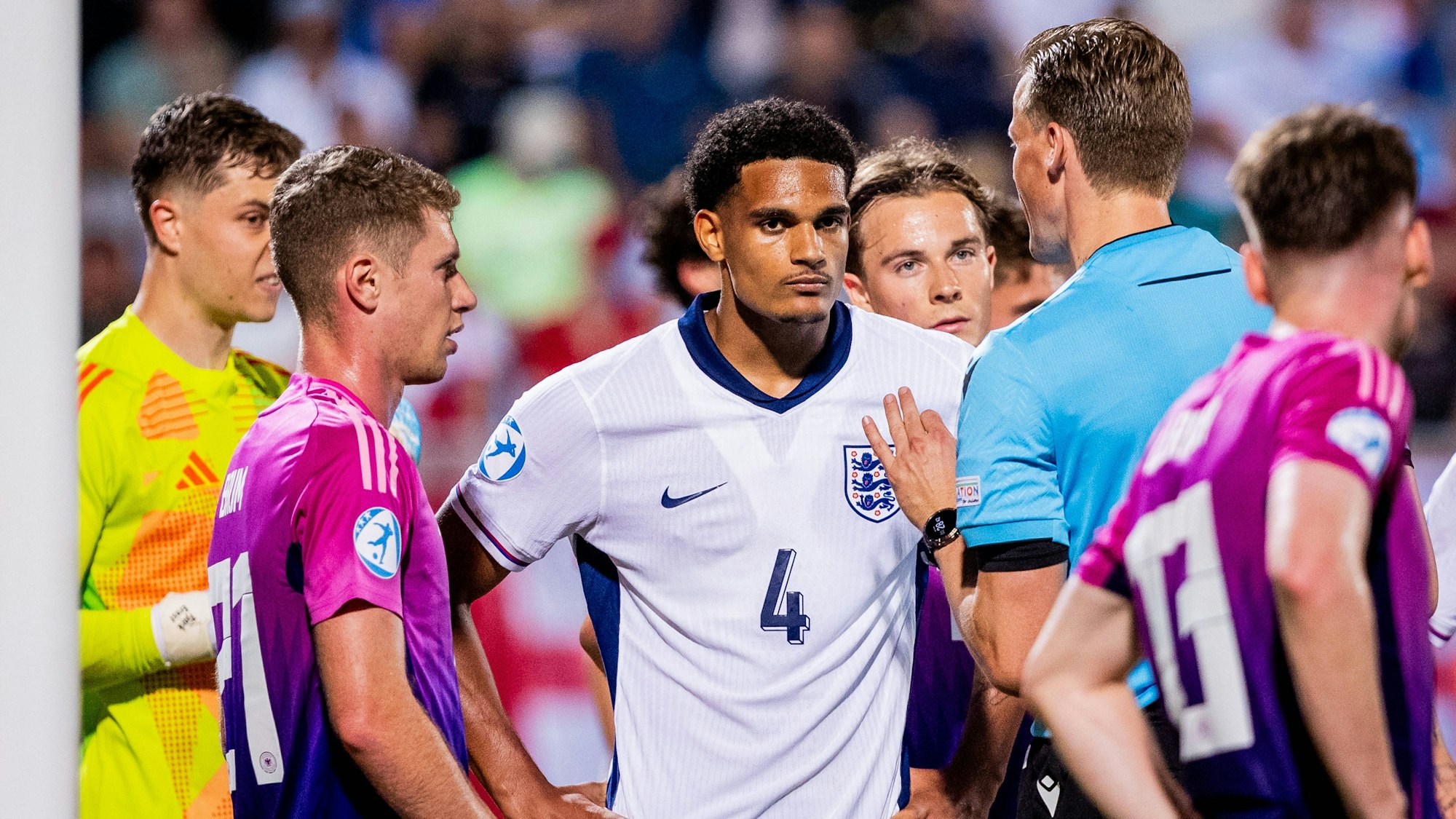 Jarell Quansah beim U21-Länderspiel zwischen England und Deutschland.