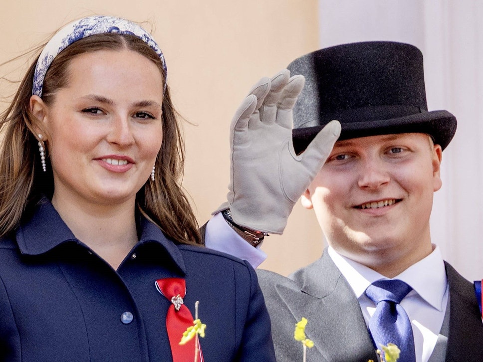 Prinzessin Ingrid Alexandra und Prinz Sverre Magnus am Nationalfeiertag.