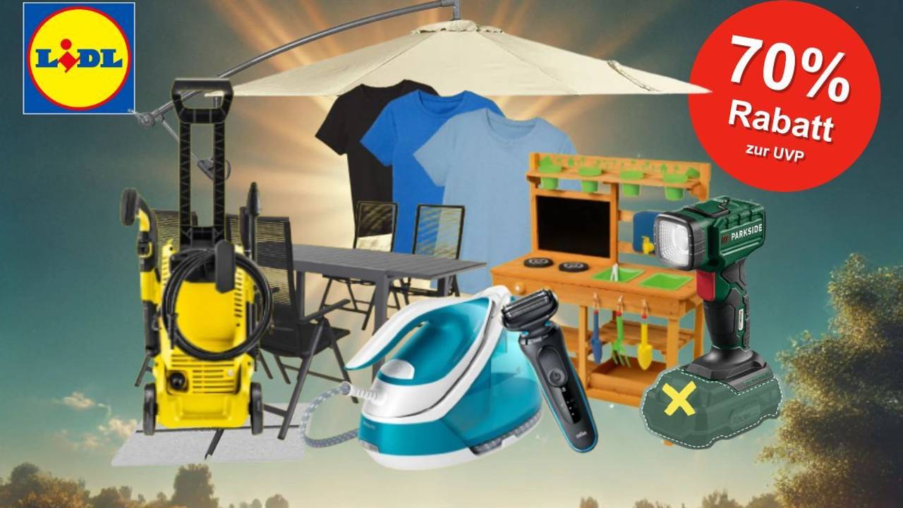 Auf dem Bild befinden sich einige Produkte, die sich im Lidl Sommer Sale befinden.