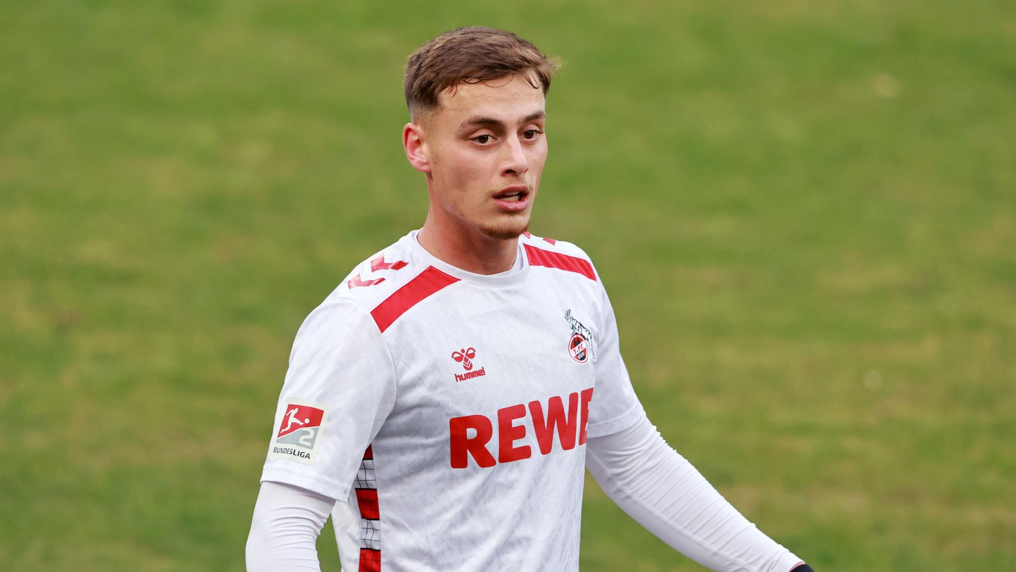 Marvin Obuz für den 1. FC Köln auf dem Platz.