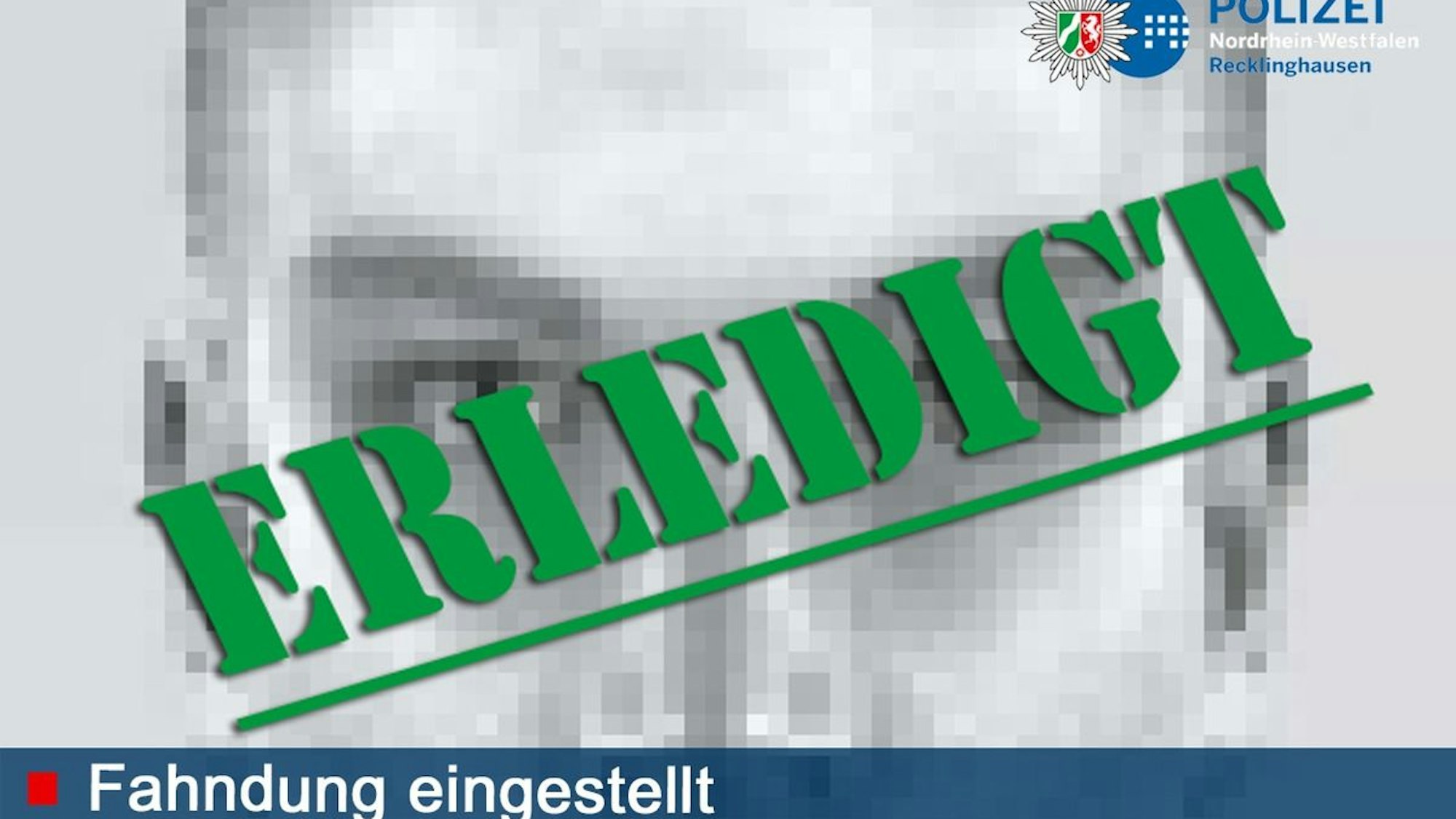 Die Polizei hat die Öffentlichkeitsfahndung nach der vermissten 14-Jährigen aus Dorsten zurückgenommen, nachdem das Mädchen gefunden wurde.