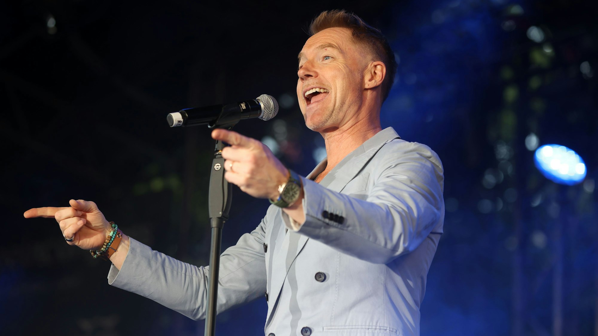 Ronan Keating beim Konzert im Tanzbrunnen.