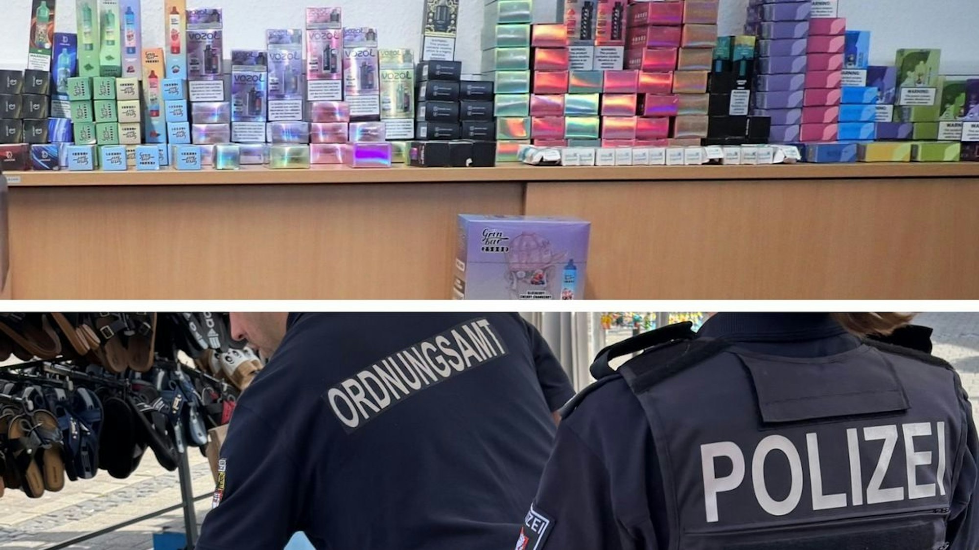 Illegale Vapes aus dem Verkehr gezogen