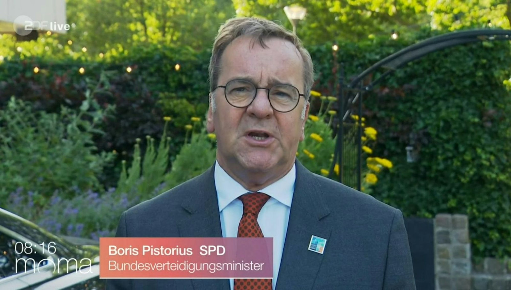 In Bezug auf die Bundeswehr rief Bundesverteidigungsminister Boris Pistorius zu mehr Gelassenheit auf. (Bild: ZDF)