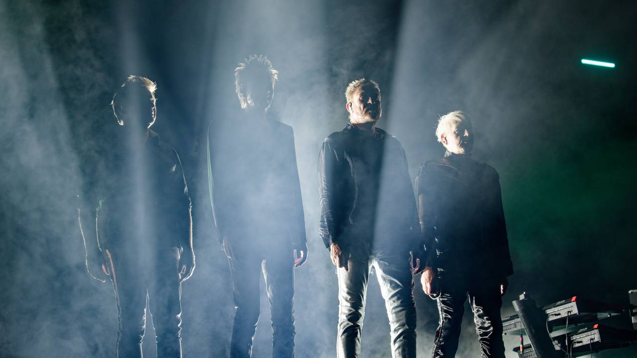 Duran Duran kommen beim Konzert auf die Bühne.