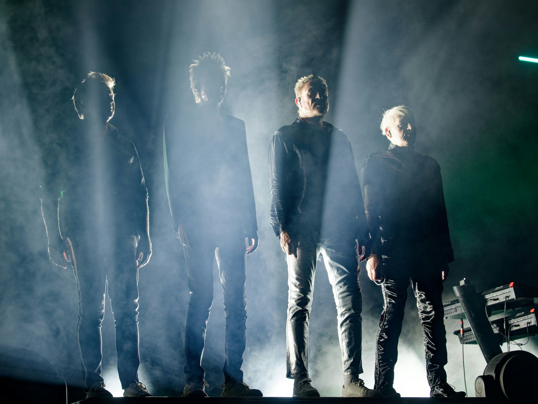 Duran Duran kommen beim Konzert auf die Bühne.