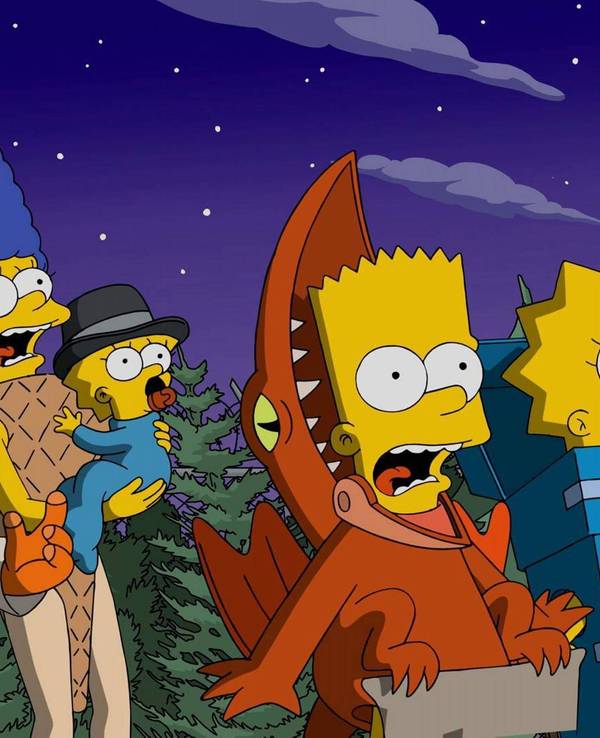 Homer Simpson, Marge Simpson, Maggie Simpson, Bart Simpson, Lisa Simpson,