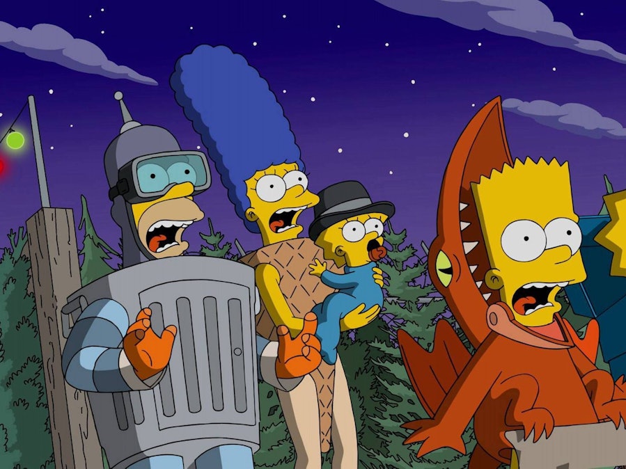 Homer Simpson, Marge Simpson, Maggie Simpson, Bart Simpson, Lisa Simpson,