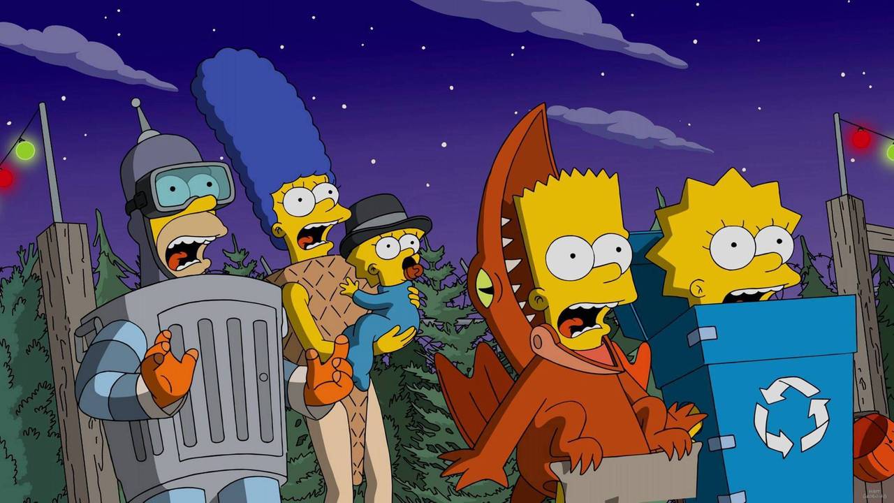 Homer Simpson, Marge Simpson, Maggie Simpson, Bart Simpson, Lisa Simpson,