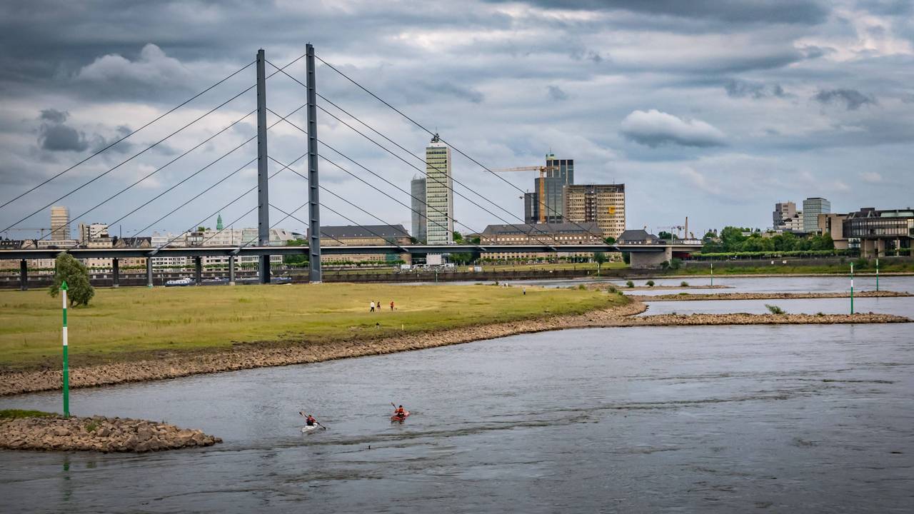 Zwei Männer haben ihren Schwimmausflug im Rhein bei Düsseldorf mit ihrem Leben bezahlt (Symbolbild).