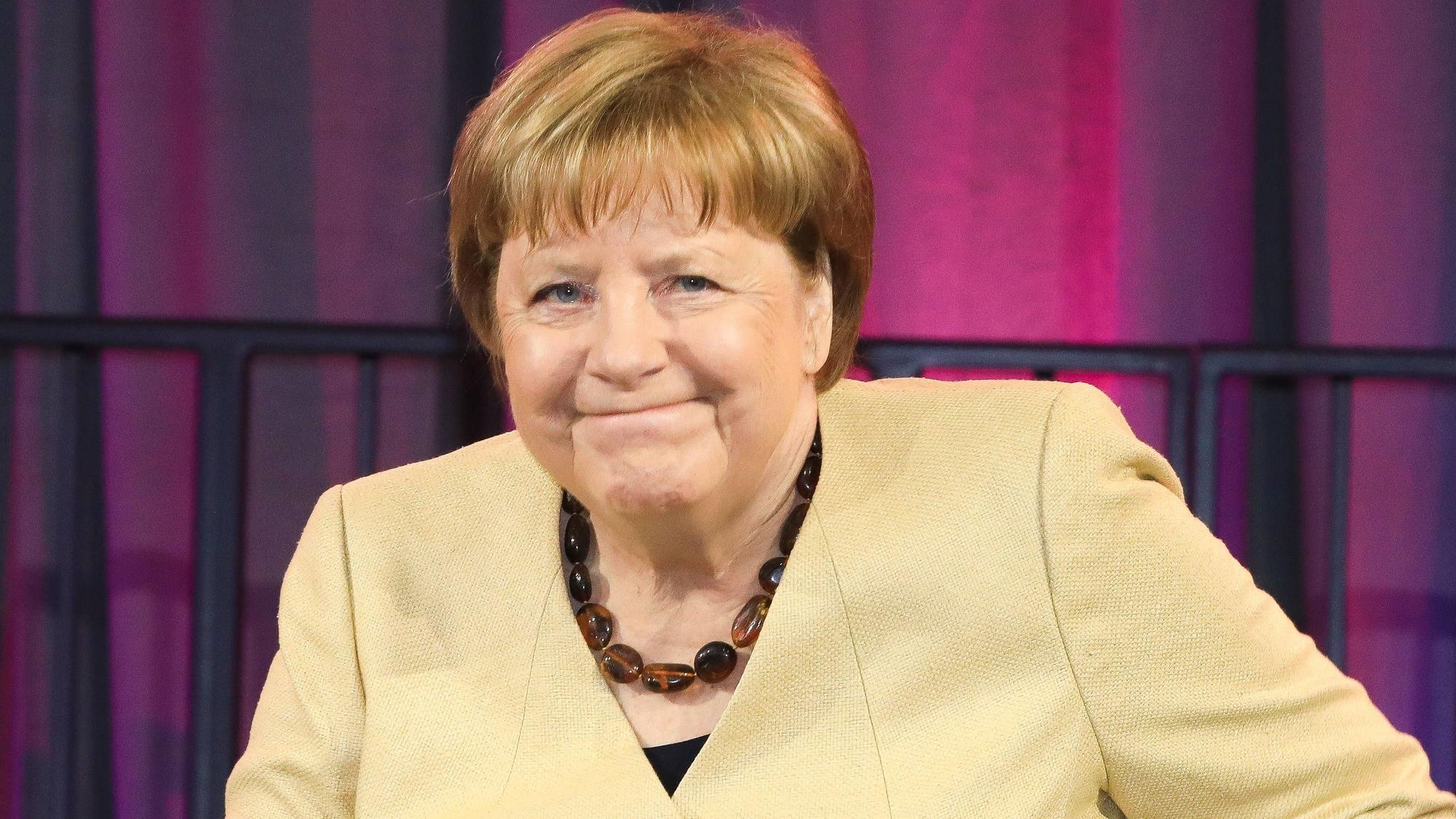 Angela Merkel beim Evangelischen Kirchentag 2025 in Hannover.