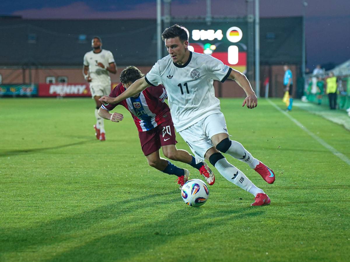 Said El Mala bei der U19-EM gegen Norwegen.