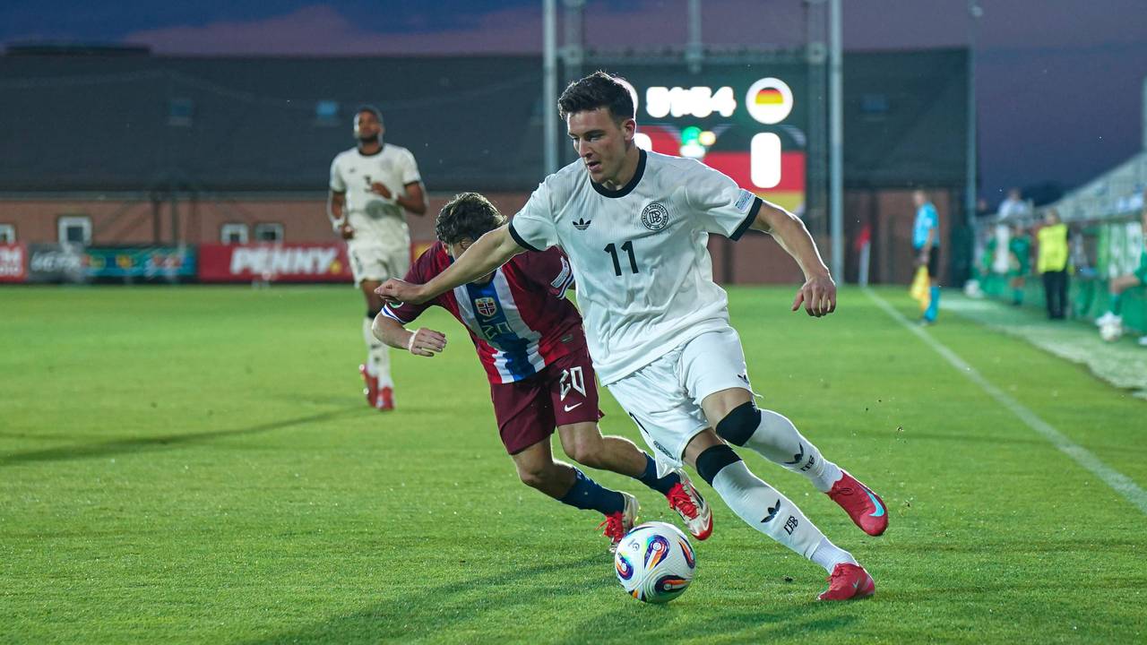 Said El Mala bei der U19-EM gegen Norwegen.