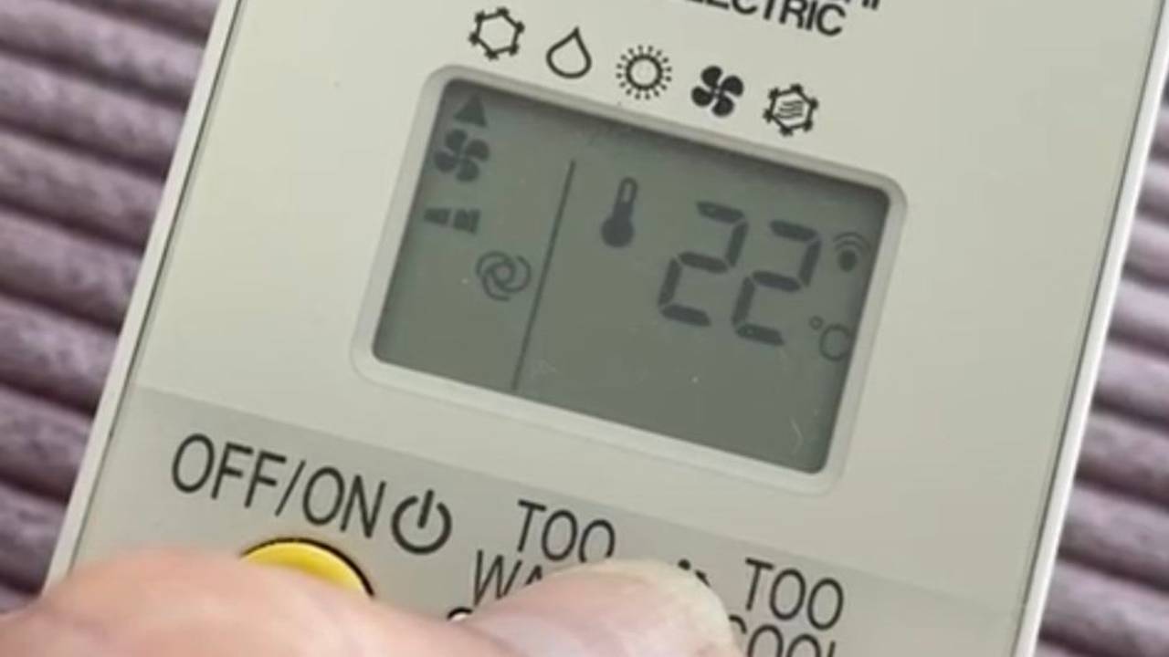 Die Klimaanlage von EXPRESS.de-Leserreporter Oliver Tonkel ist auf 22 Grad eingestellt.