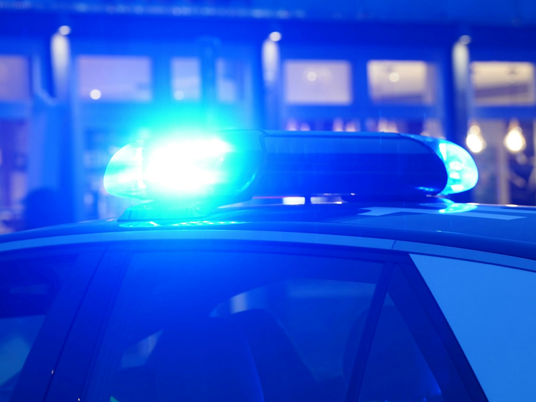 Ein Streifenwagen der Polizei.