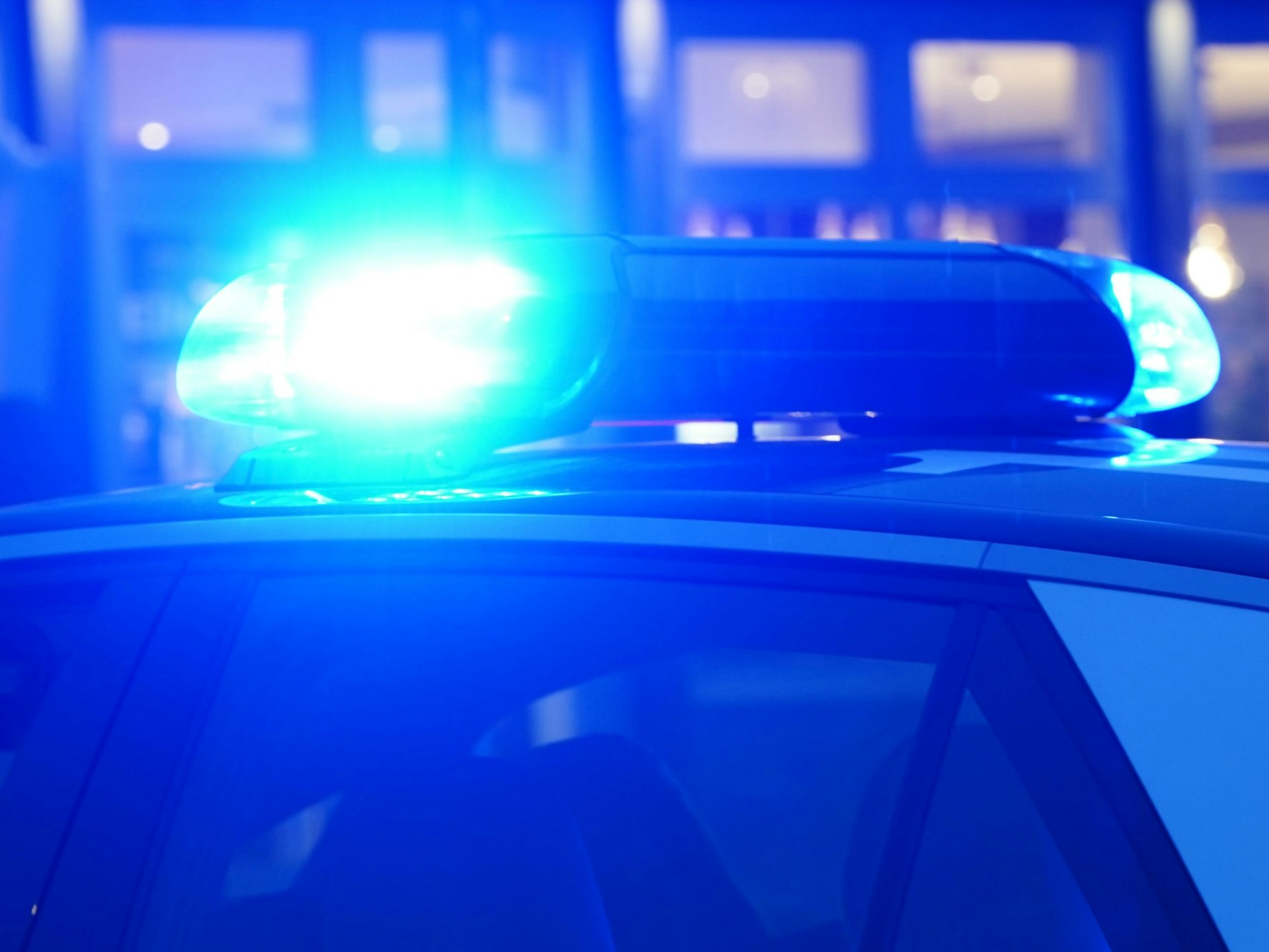 Ein Streifenwagen der Polizei.