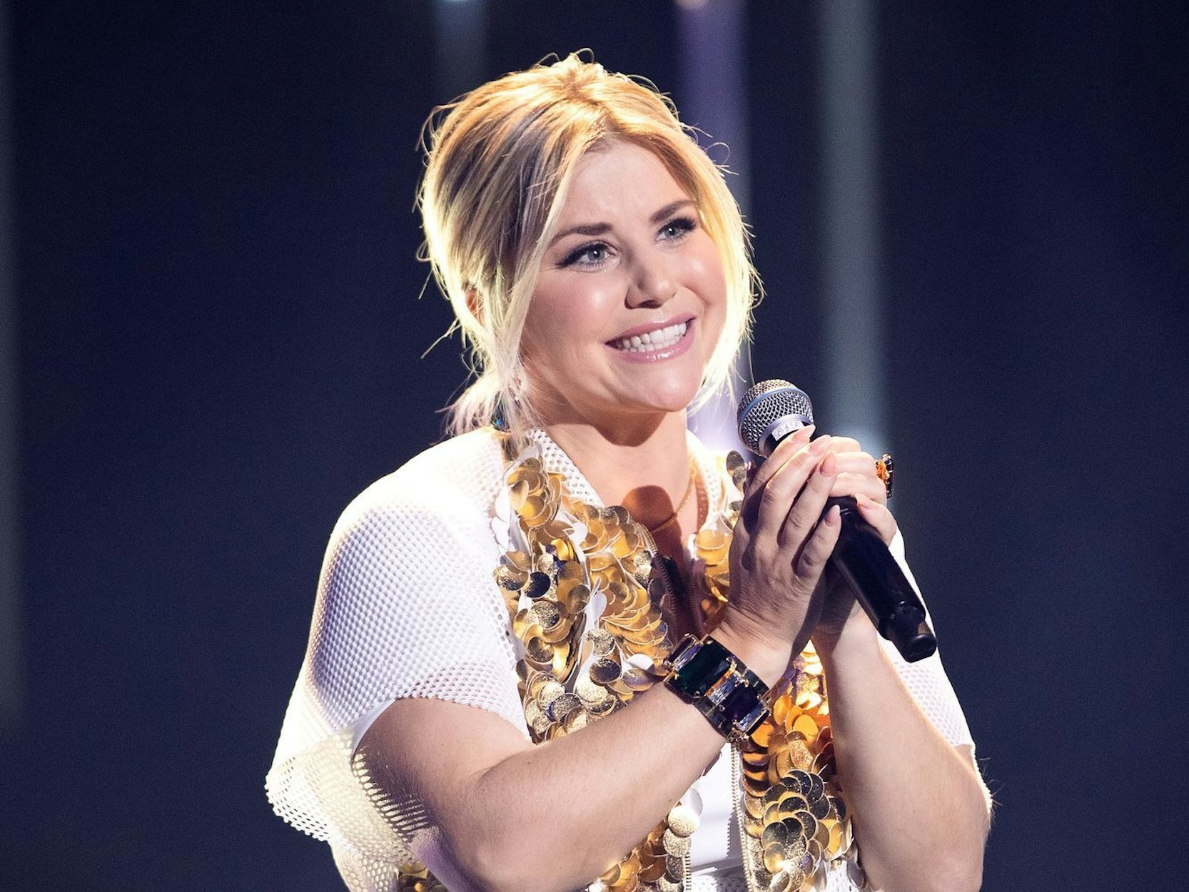 Schon bei der Probe hatte Beatrice Egli „Gänsehaut“. (Bild: 2020 Getty Images/Andreas Rentz)