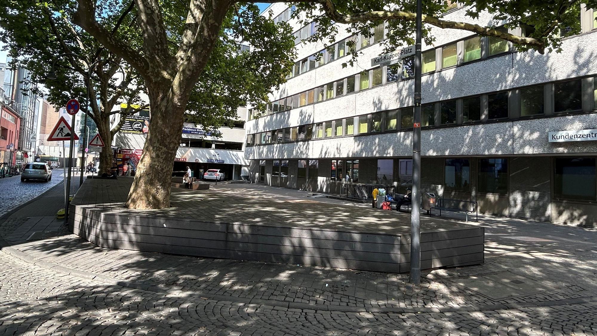 Blick auf den Karl-Küpper-Platz in Köln.
