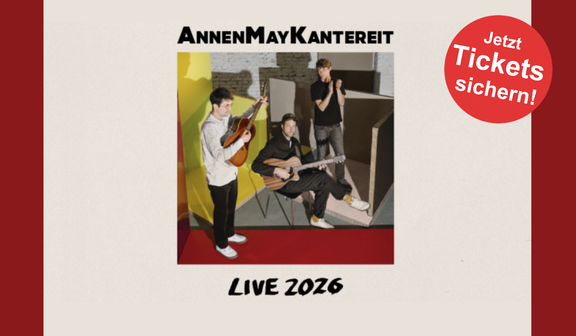 Das Foto zeigt die Kölner Band AnnenMayKantereit.