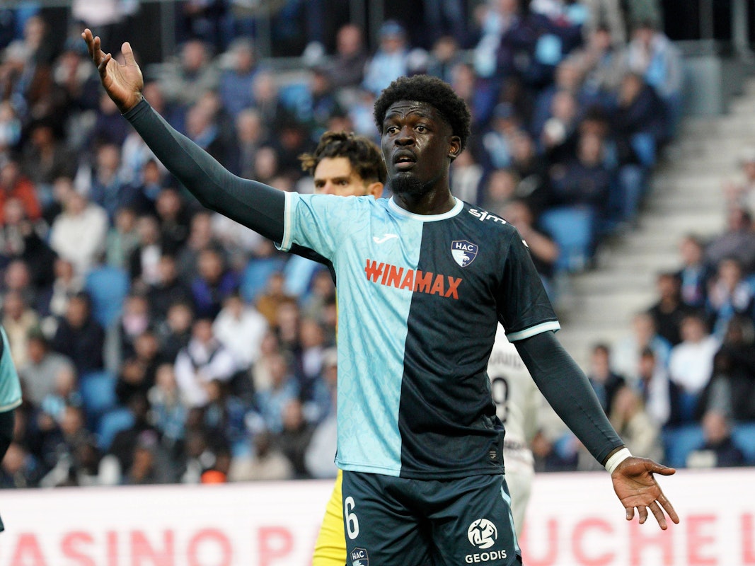 Etienne Youté Kinkoué (Le Havre Athletic Club), hier am 28. September 2024, stand beim 1. FC Köln auf der Liste.