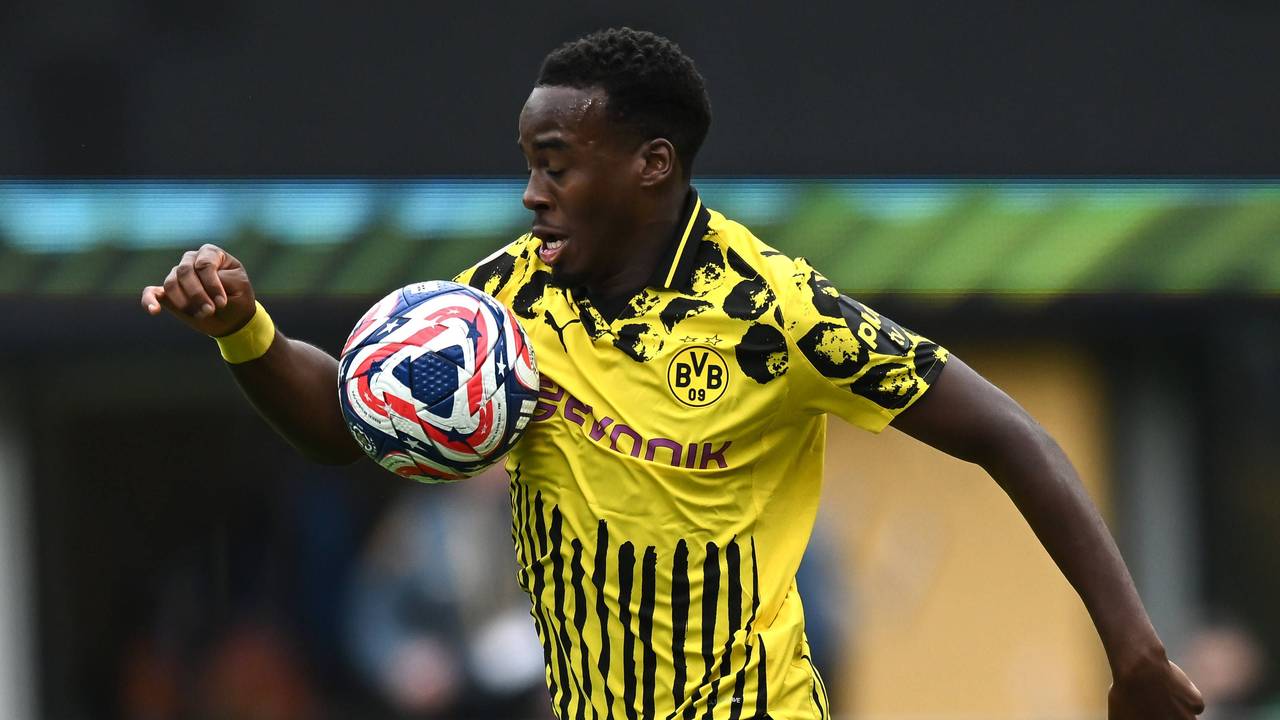 Jamie Gittens im Spiel gegen Fluminense im Rahmen der Klub-WM.