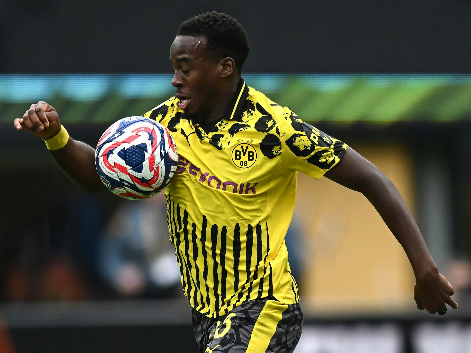 Jamie Gittens im Spiel gegen Fluminense im Rahmen der Klub-WM.