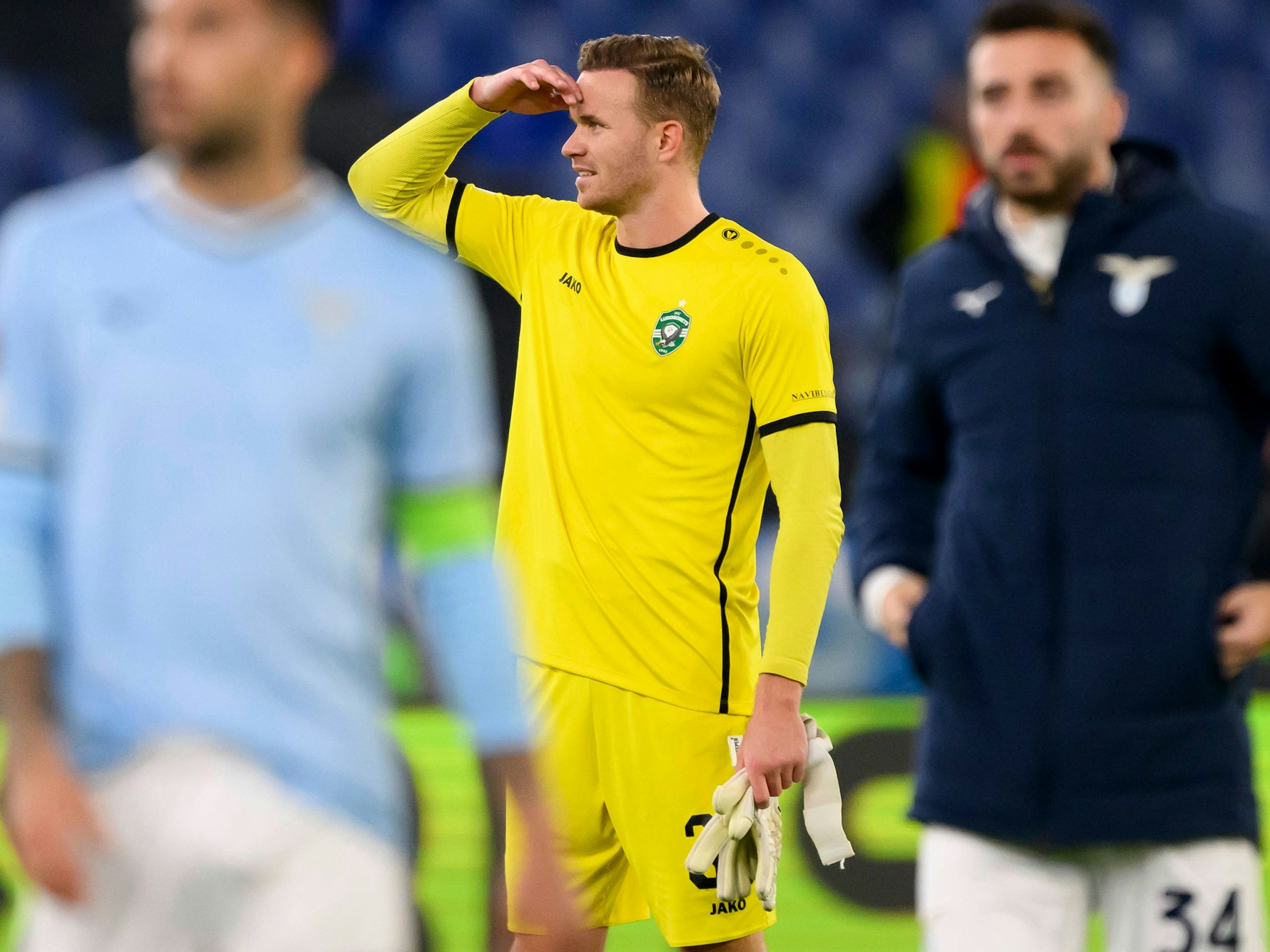Hendrik Bonmann im Europa-League-Spiel gegen Lazio Rom.