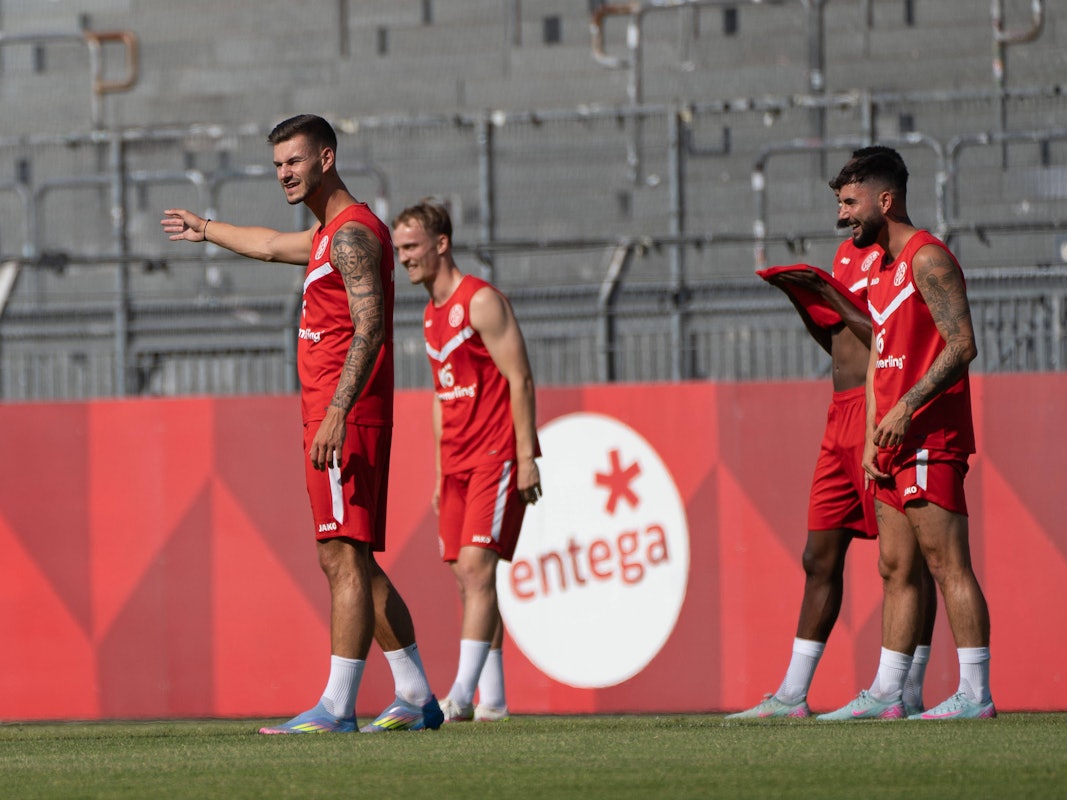 Tom Krauß beim Trainingsauftakt von Mainz 05.