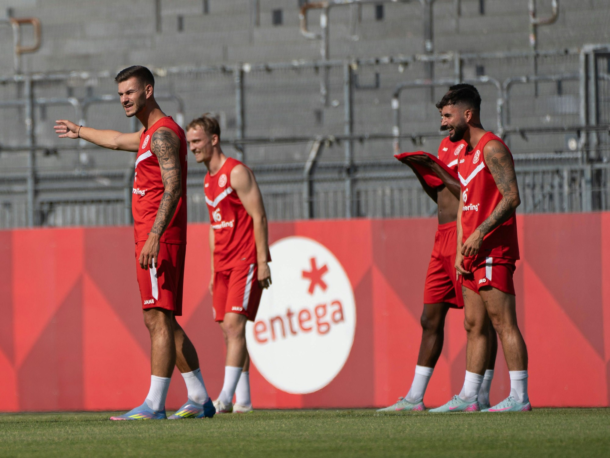 Tom Krauß beim Trainingsauftakt von Mainz 05.