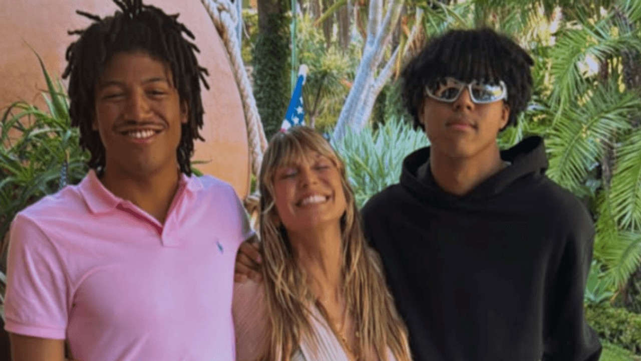 Heidi Klum mit ihren Söhnen Henry und Johan Samuel am 4. Juli 2025 auf Instagram