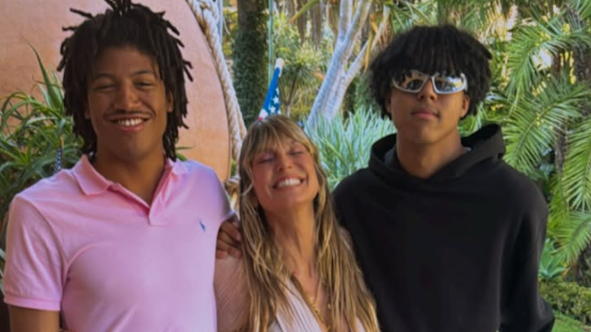 Heidi Klum mit ihren Söhnen Henry und Johan Samuel am 4. Juli 2025 auf Instagram