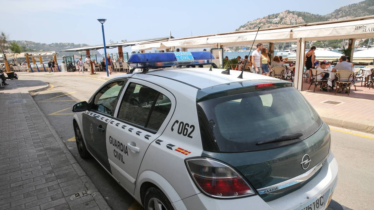 Ein Einsatzwagen der spanischen Polizei auf Mallorca.