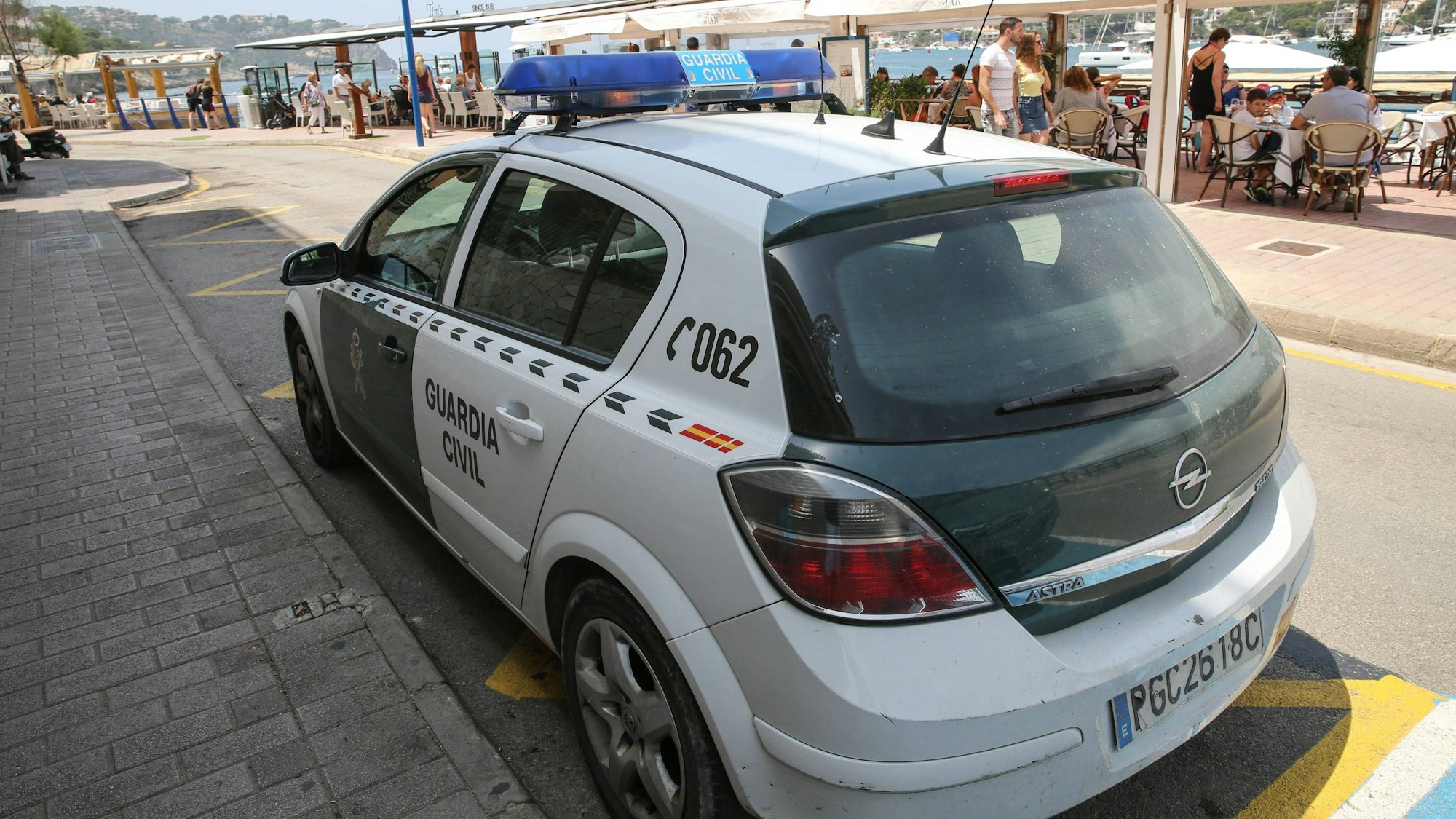 Ein Polizeiauto auf Mallorca (Symbolfoto)
