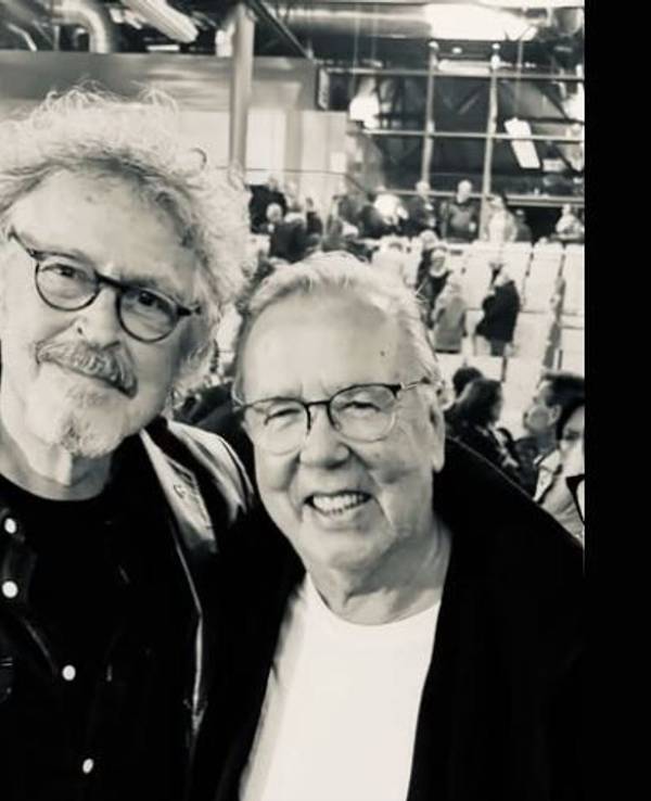 Wolfgang Niedecken (74) mit Radio- und Fernsehmoderator Frank Laufenberg (†80)