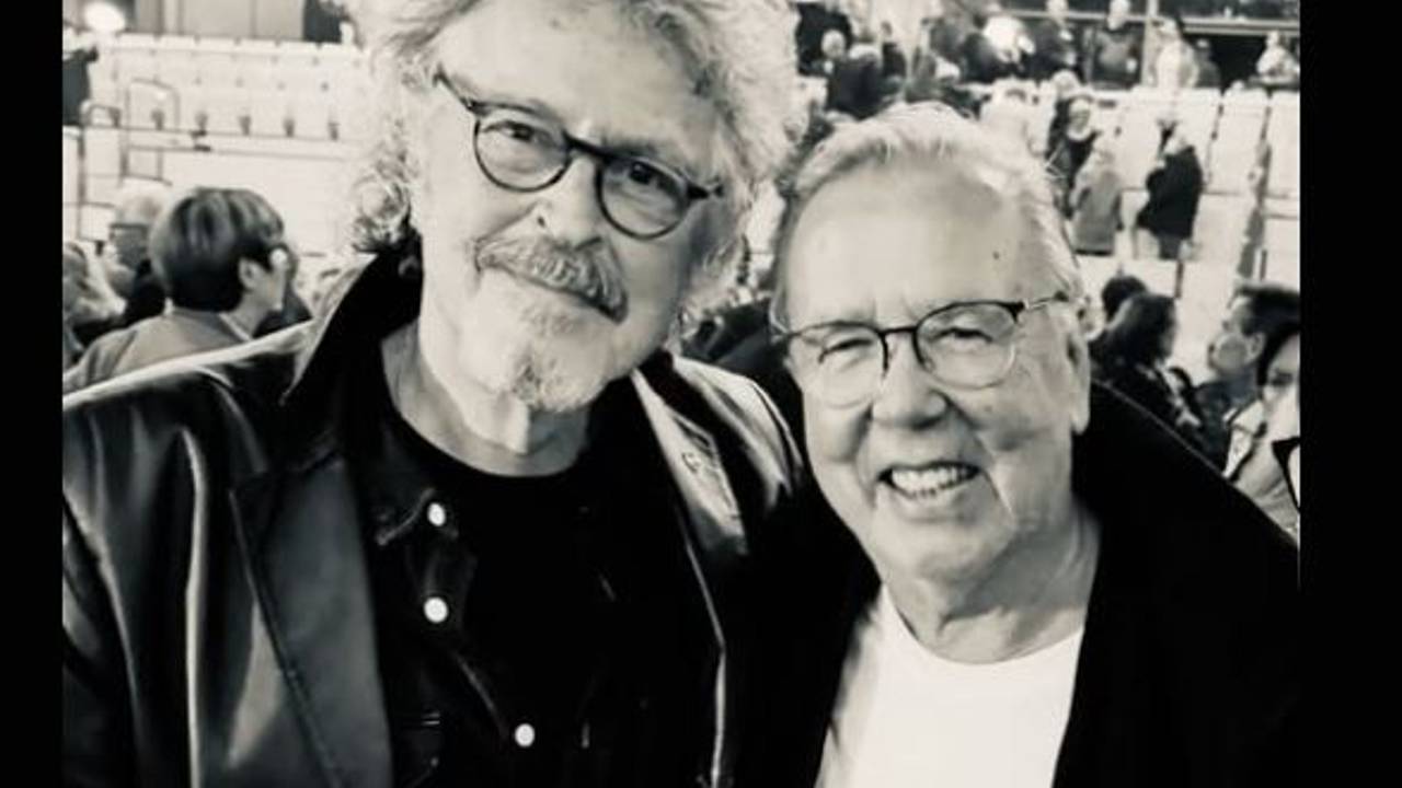 Wolfgang Niedecken (74) mit Radio- und Fernsehmoderator Frank Laufenberg (†80)