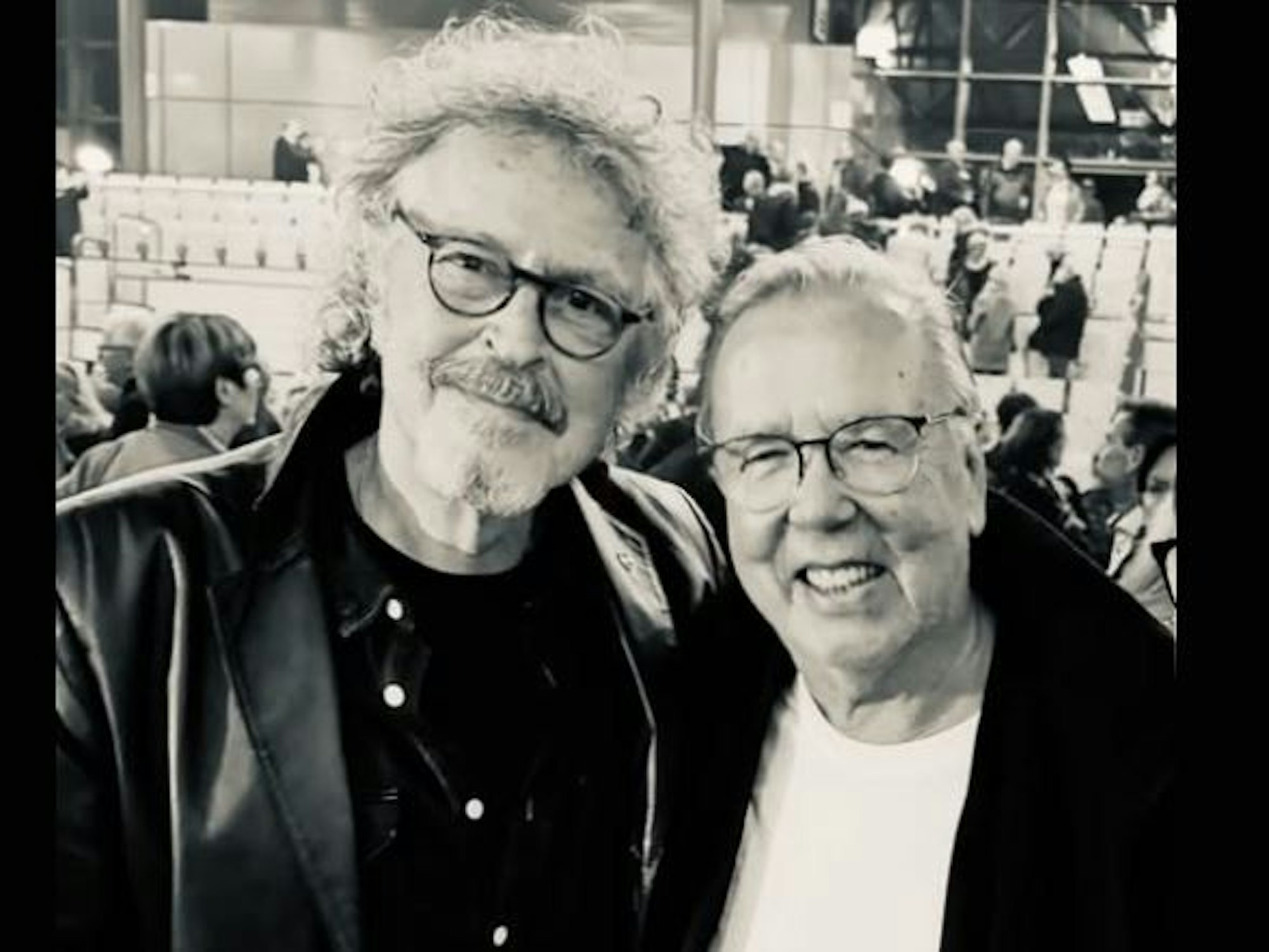 Wolfgang Niedecken (74) mit Radio- und Fernsehmoderator Frank Laufenberg (†80)