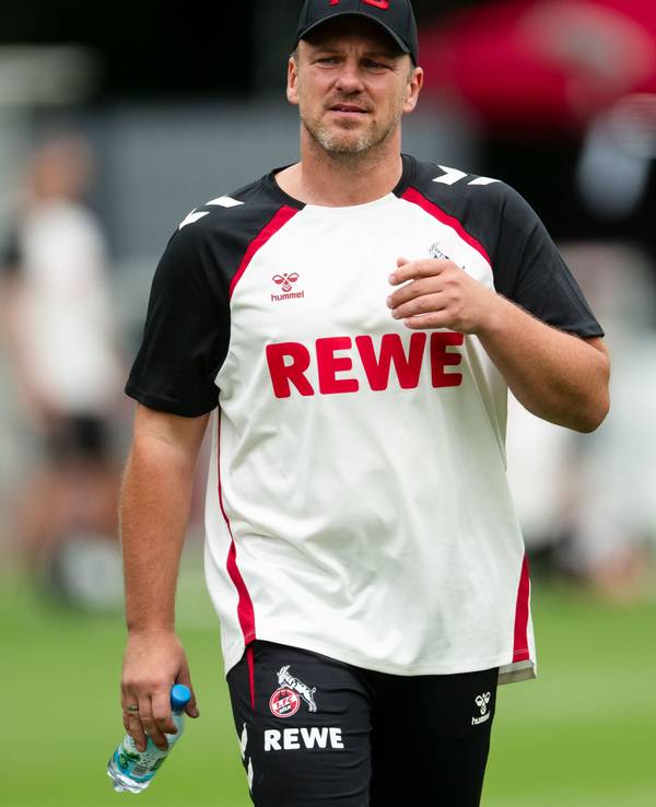 Lukas Kwasniok während des FC-Trainings.