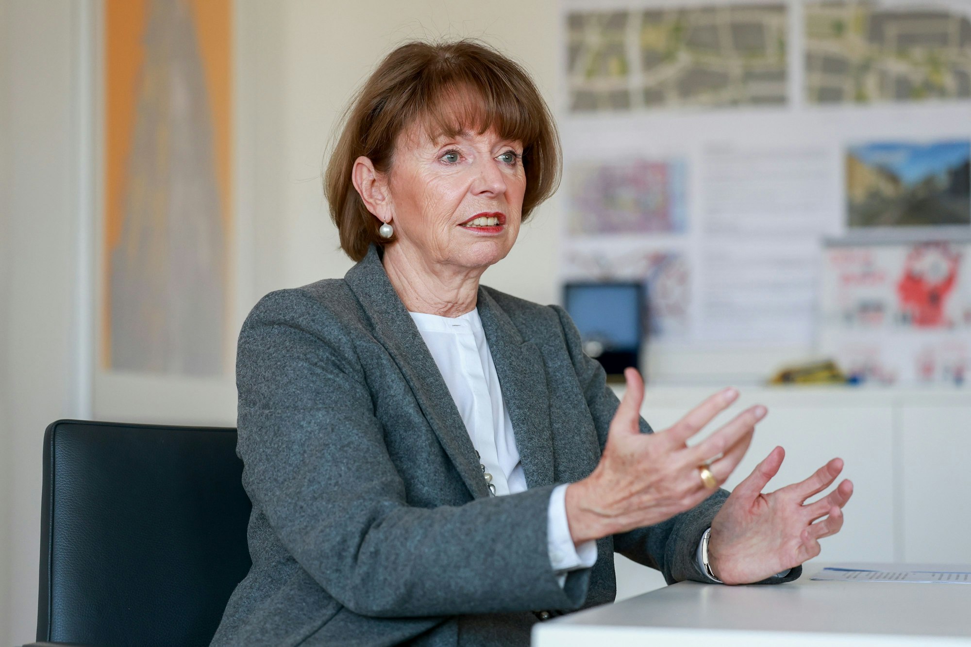 Oberbürgermeisterin Henriette Reker beim Interview mit dem „Kölner Stadt-Anzeiger“ im Januar.